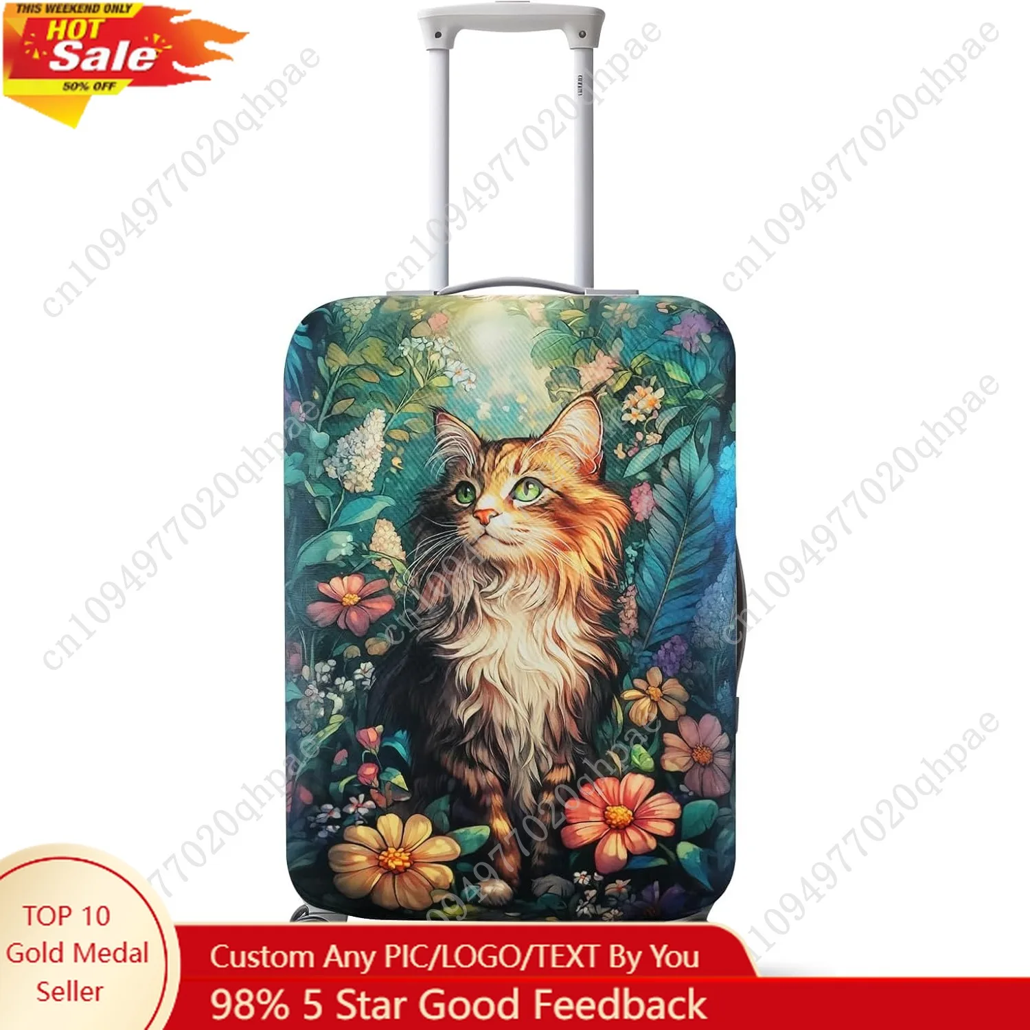 

Luggage Cover for Suicase, Washable & Stretchable Suitcase Cover, Anti Scratch Personalized Suitcase Protectors, Approved Travel