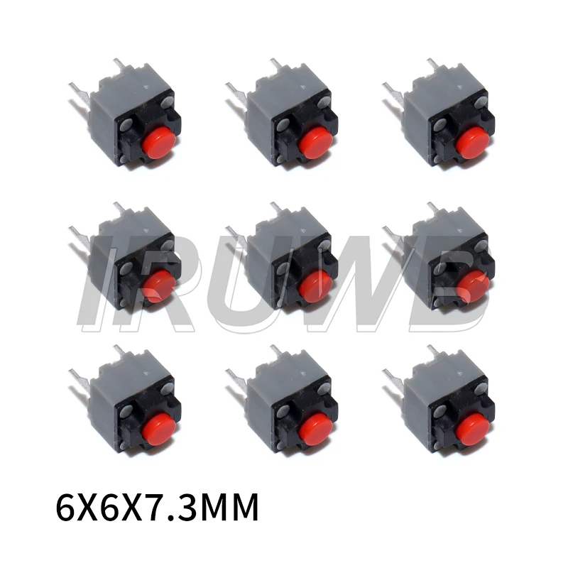 10PCS 6X6X7,3 MM Mute-Taste 6*6*7,3 Stille Schalter Drahtlose Maus Verdrahtete Maus taste Micro Schalter