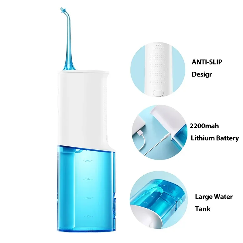 SOOCAS W3 Pro Water Flosser Teeth 4 Type Nozzle Cleaner Oral Irrigator Type-c Rechargeable Cleaner 7-modes Water Tank Removeable