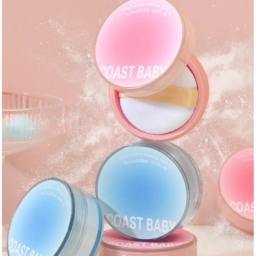 Nuovo COAST BABY Cipria in polvere per il controllo dell'olio Polvere fissante a prova d'acqua Impostazione del trucco in polvere per trucco viso traslucido a lunga durata