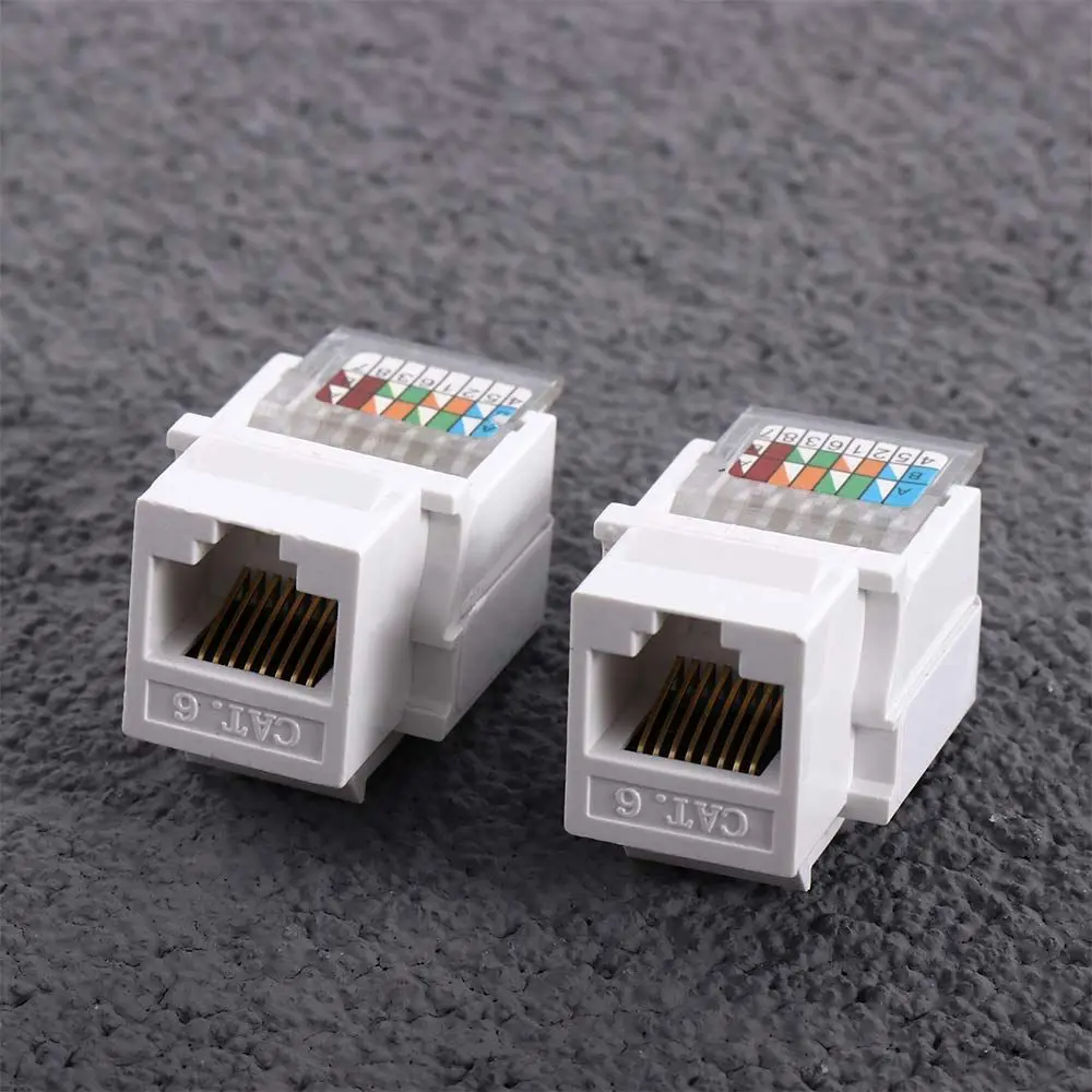 

Ethernet Lan Cable Information Socket Tool-free Ethernet Adapter Network Plug Network Jack RJ45 Connector Network Module CAT6