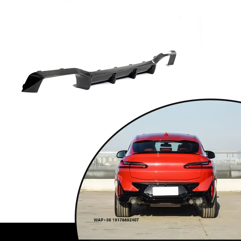 

High Quality Carbon Fiber Rear Bumper Diffuser forBMW X4 G02 F98 X4M 2023