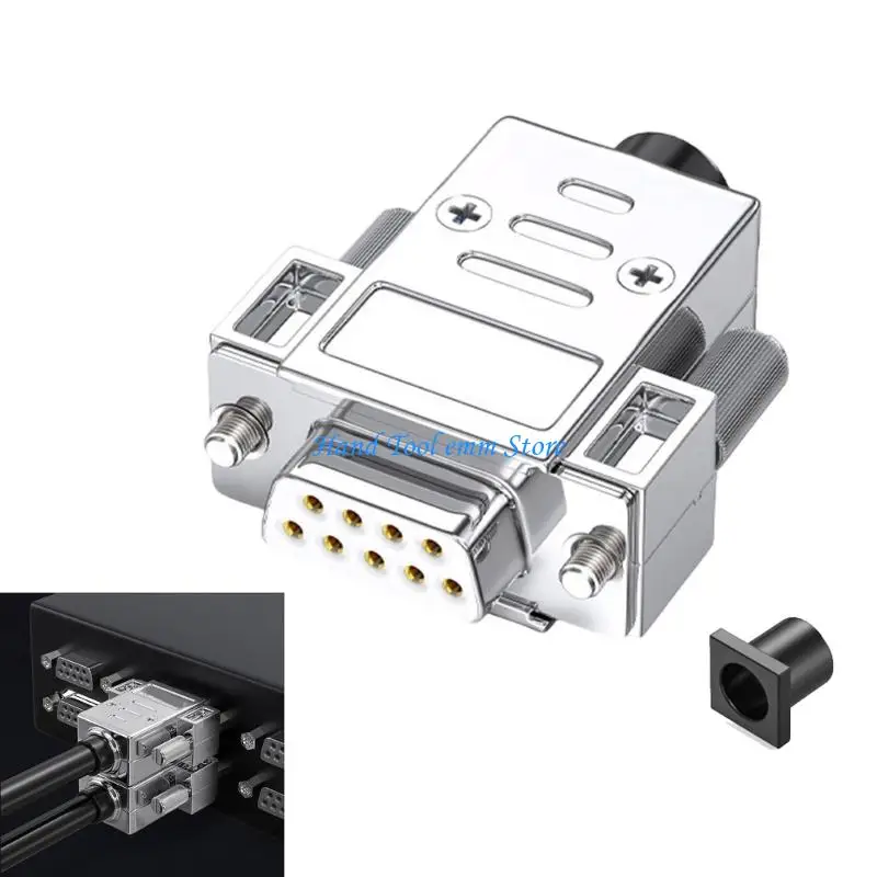 H37F DB9 RS232 Serial Port Connector 9Pin DB9 Welding Male Female Adapter Industrial 9Pin 485 Soldering Terminal Adapter
