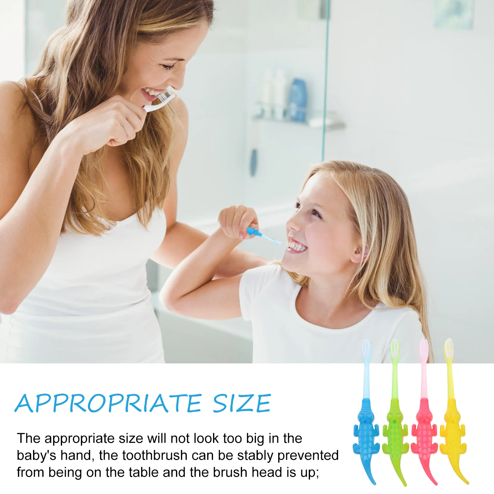 

8Pcs Kids Toothbrushes Cartoon Oral Care Durable Portable Baby Teeth Cleaning Tool Assorted Color Practical Kids Toothbrush