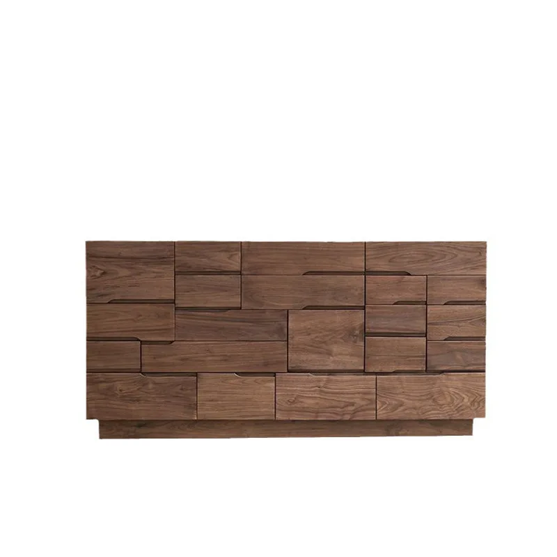 

Vintage Cherry Multi-layer Storage Locker Bedroom Bed Multi-drawer Cabinet
