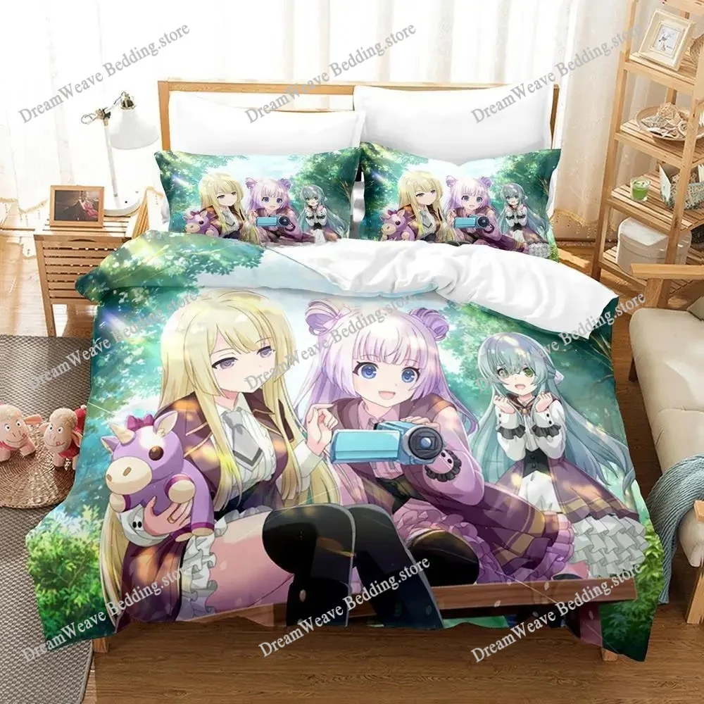 

Assault Lily Bouquet Bedding Set Single Twin Full Queen King Size Bed Set Adult Kid Bedroom Duvet Cover Sets Anime Bed Sheet Set