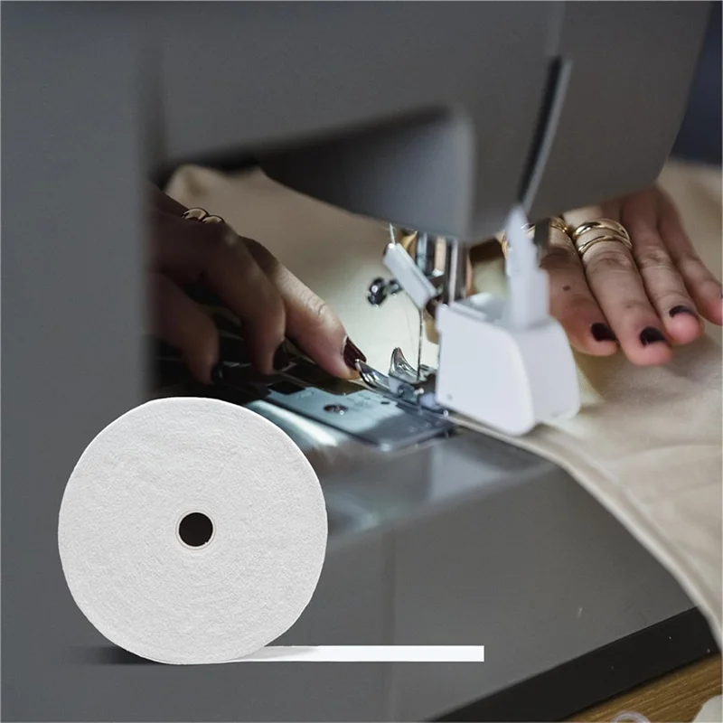 

ABMH-8 Rolls Jellyroll Batting Strip 2 1/4 Inch Total 200 Yards Cotton Blend Batting On A Roll, Flexible For Jellyroll Rugs