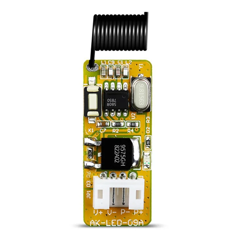 وحدة تحكم لاسلكية ABZW RF 433 ميجا هرتز لطاقة البطارية DC3.7V 4.5 فولت 9 فولت 12 فولت - تستخدم للتحكم في إيقاف تشغيل الكمبيوتر الخفيف