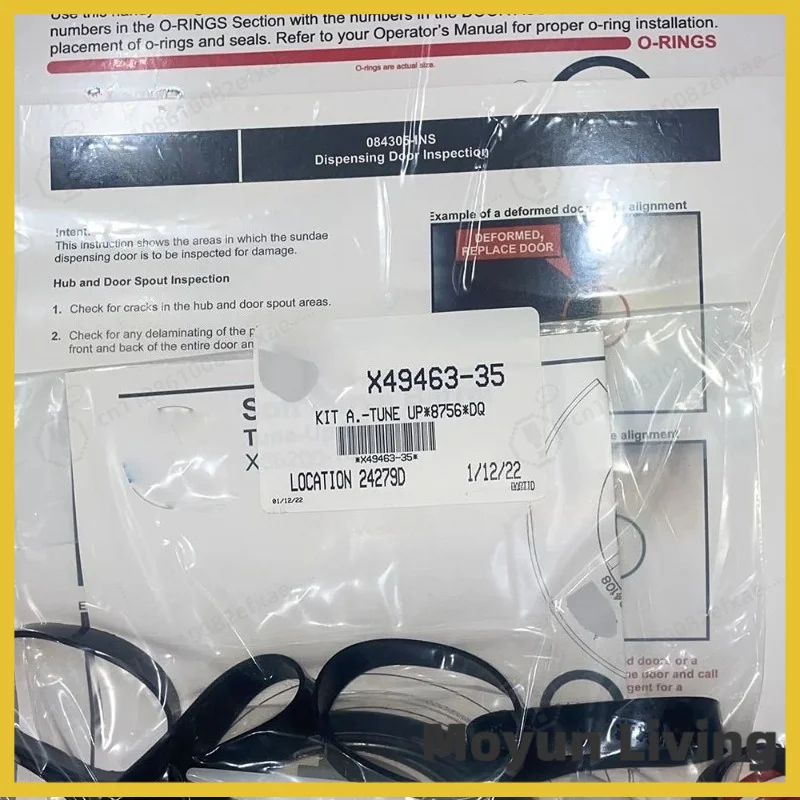 Ice Cream Maker Parts Bag X49463-35 Repair Tool Kit For DQ8756 Sundae Machine