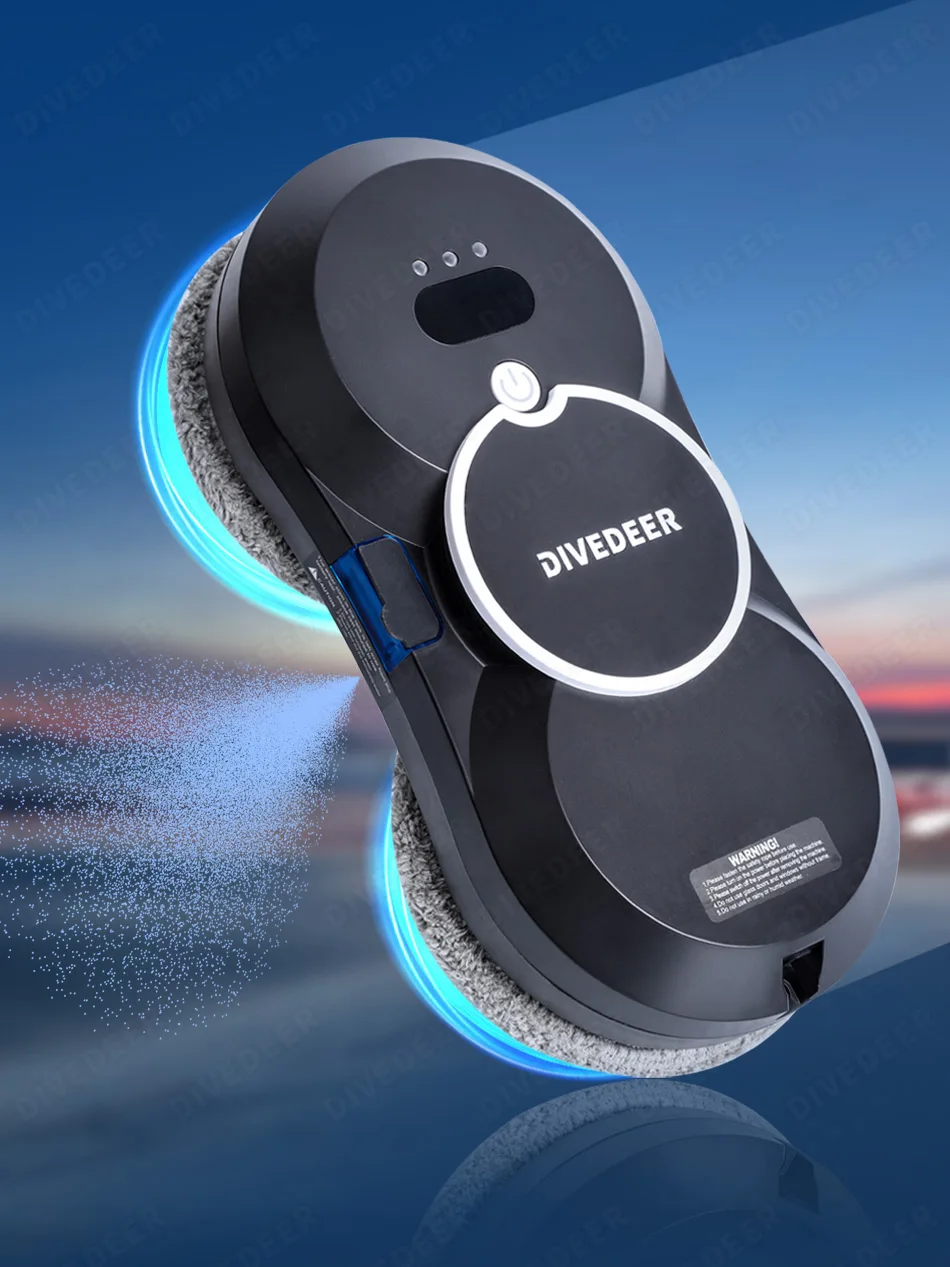 Intelligent Water Spray Window Cleaning Robot Brushless Motor Glass Cleaner Spray Type Window Cleaning Robot