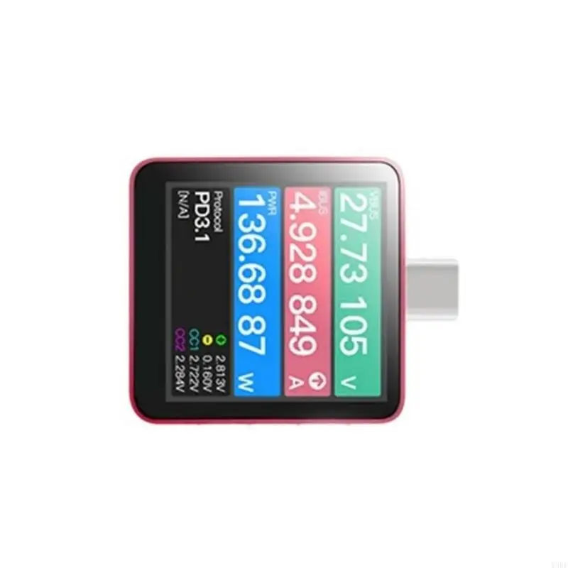 2025 Máy đo hiện tại USB PD3.1 Điện áp mới với các bảo vệ thông minh và ghi dữ liệu 1.54 inch Màn hình