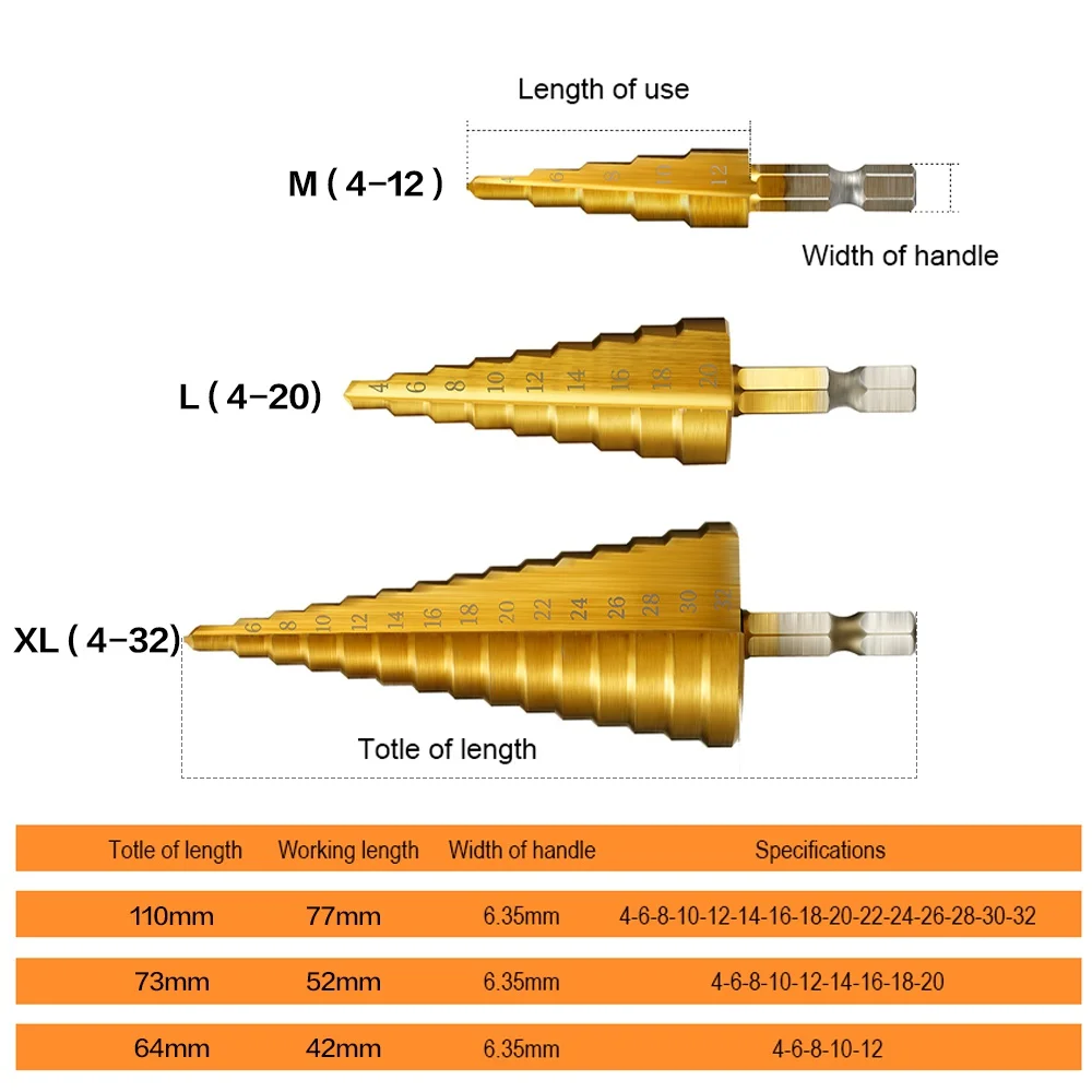 STONEGO Titanium Coated 1/4