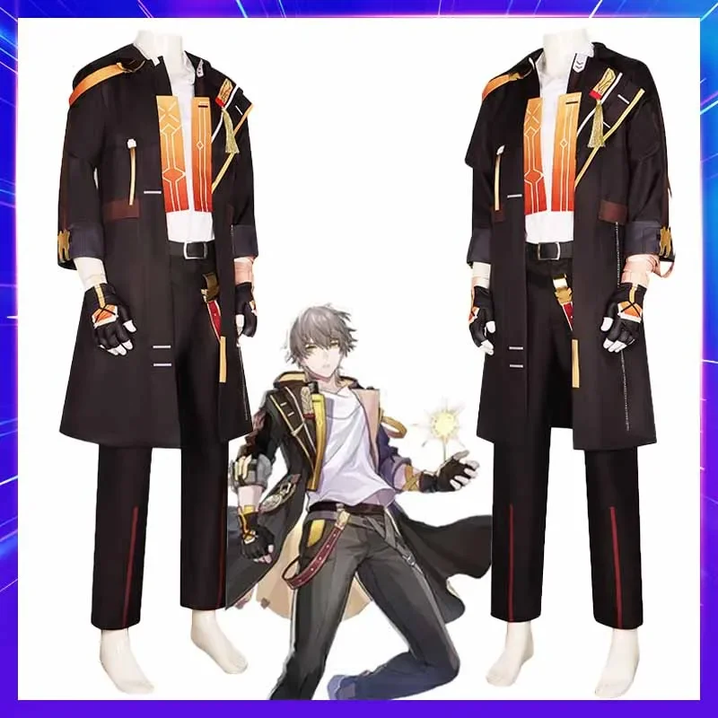 Anime Game Honkai: Star Rail Cosplay Costumes Trailblazer Male Protagonist Wig Men Uniform Suit Halloween Carnival Boy Outfit