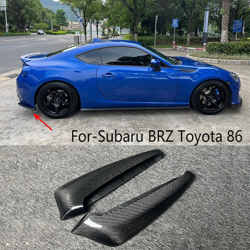 

The carbon fiber beautification enclosure of the rear bumper diffuser separator is suitable for Subaru BRZ Toyota 86 2013-2016