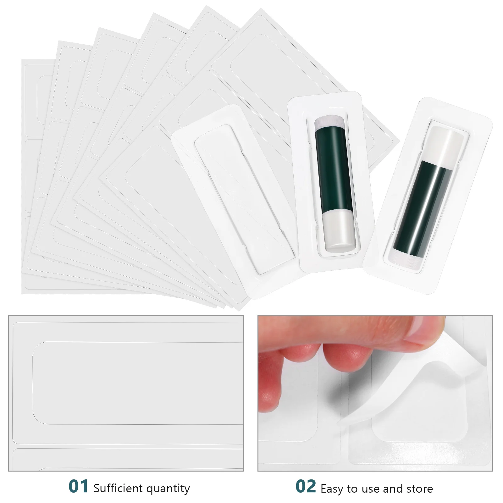 

40 Pcs Transparent Lip Balm Boxes Clear Gloss Holders Cash Pouches Plastic Domes DIY Money Containers Storage Solutions