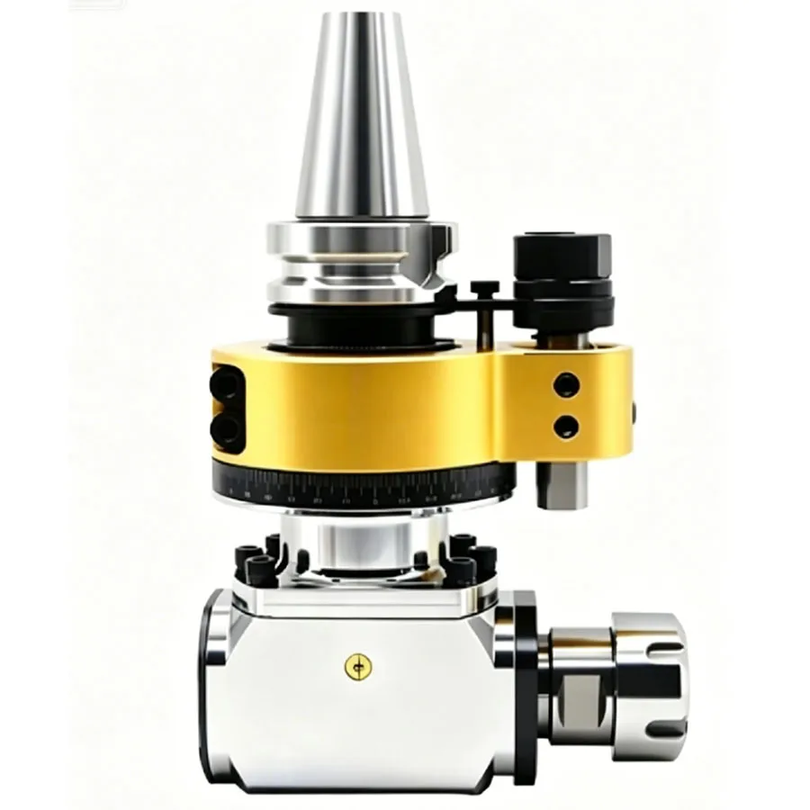 High precision right angle side milling head CNC angle head, universal milling head BT50BT40-ER3290 degrees