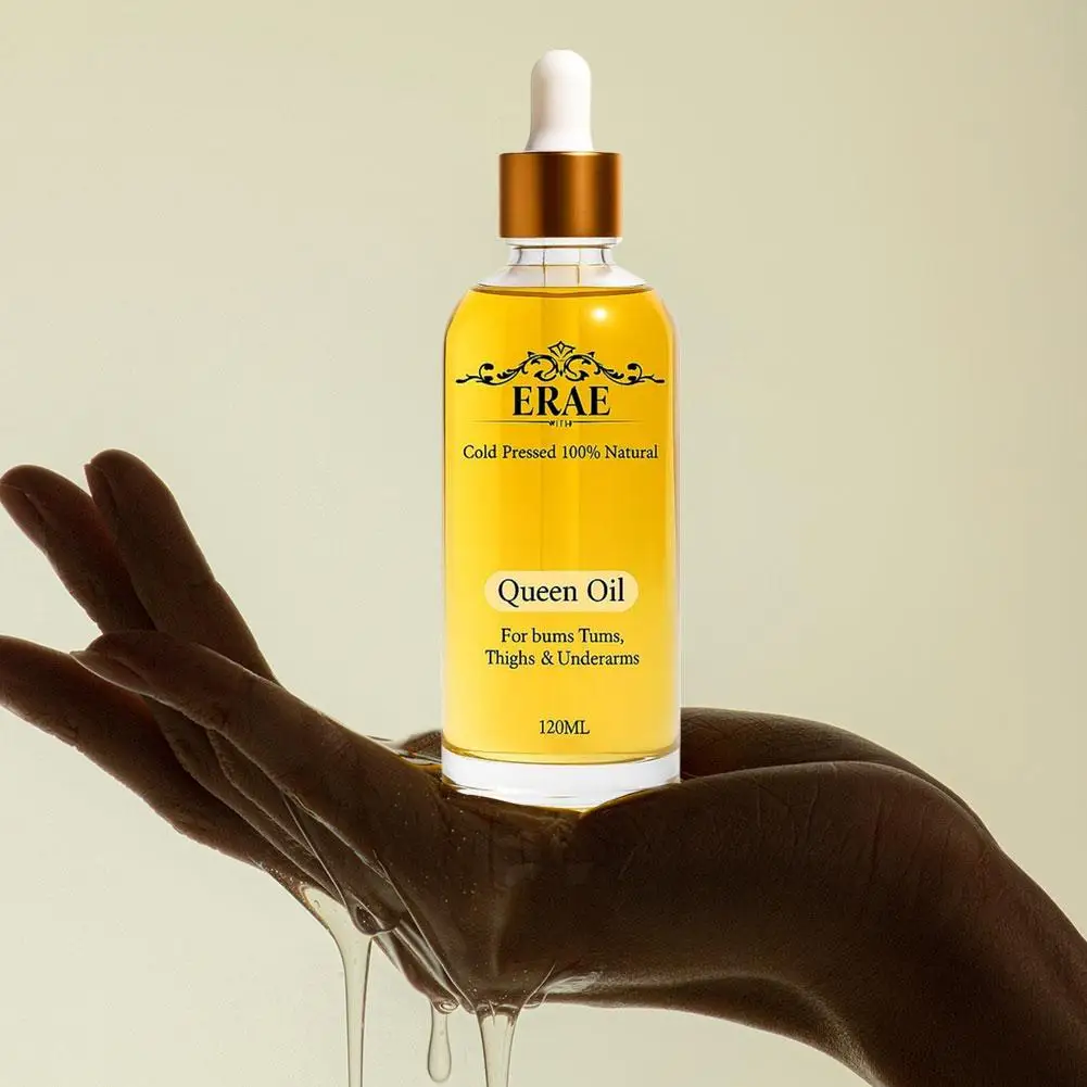Aceite Corporal Nutritivo ERAE Queen para Glúteos, Abdomen, Muslos y Axilas, Restaura la Elasticidad de la Piel, 7 Aceites Botánicos Prensados en Frío