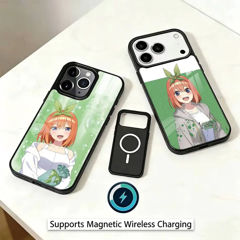 Y-Yotsuba Nakano Phone Case For iPhone17,16,15,14,13,12,11 Plus,Pro Magnetic Supports Magnetic Wireless Charging
