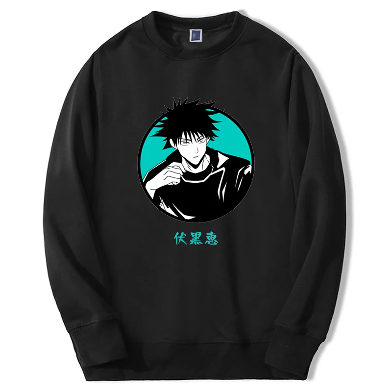 

Hot Anime Jujutsu Kaisen Sweatshirts Men Women Fushiguro Megumi Manga Graphic Hoodie Long Sleeve Oversize Crewneck Sudaderas