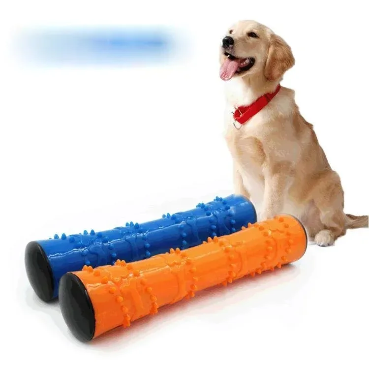 

Pet Molar Stick Dental Care Squeaky Medium Large Dog Chew Toys Food Grade Tug of War Teeth Cleaning