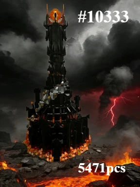 

Black Tower Dark Model Building Blocks Kit Bricks Creative Icons MOC Brick Decor Toys For Kids Adult Collection Gifts 5471Pcs