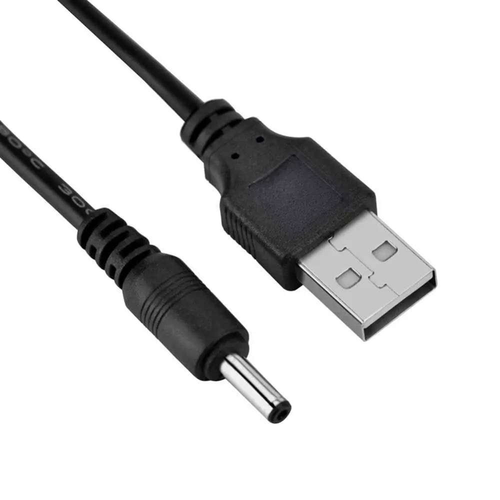 USB charger CABLE ANDROID TABLET black MP3 3.5MM 5V 2A DC power 1M SP