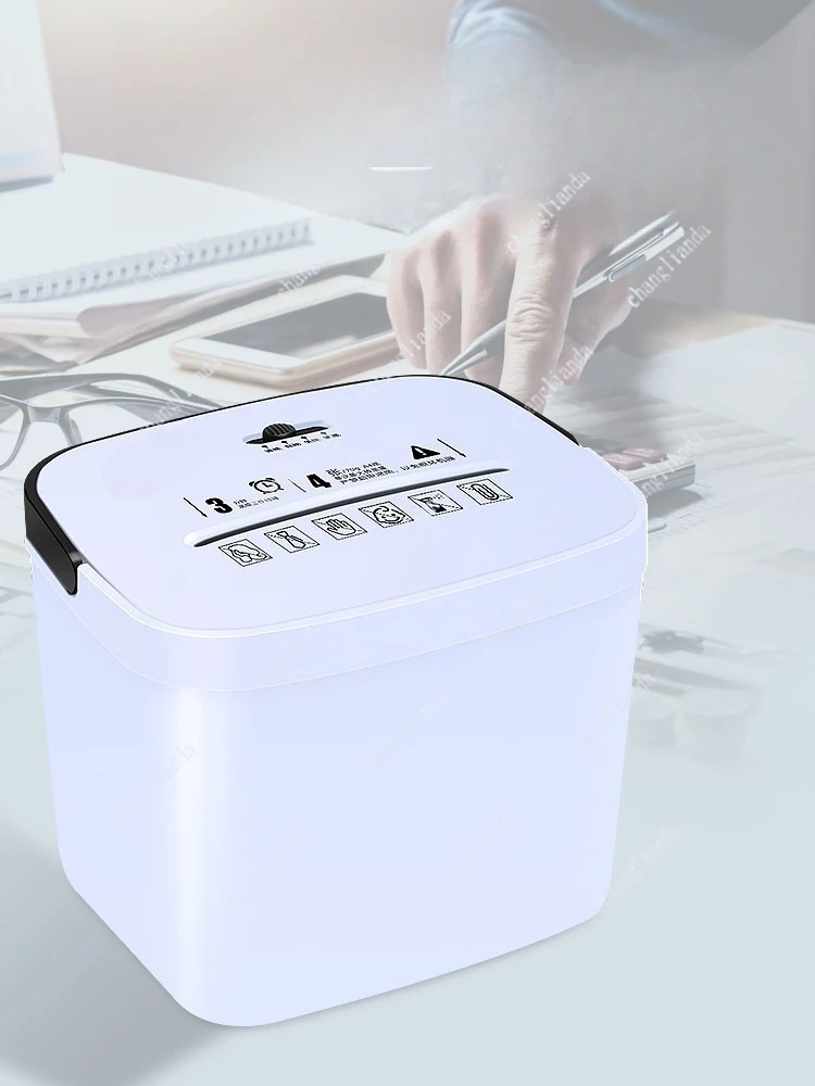 9925 Mini Shredder 3.5L Office Small File Electric Shredder Household Automatic Confidential Shredder