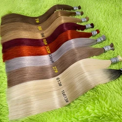 100% Real Virgin Straight Human Hair Bulk Extension 1b 613 Honey Blonde Weaving For Braiding Unprocessed No Weft Brazilian Hair