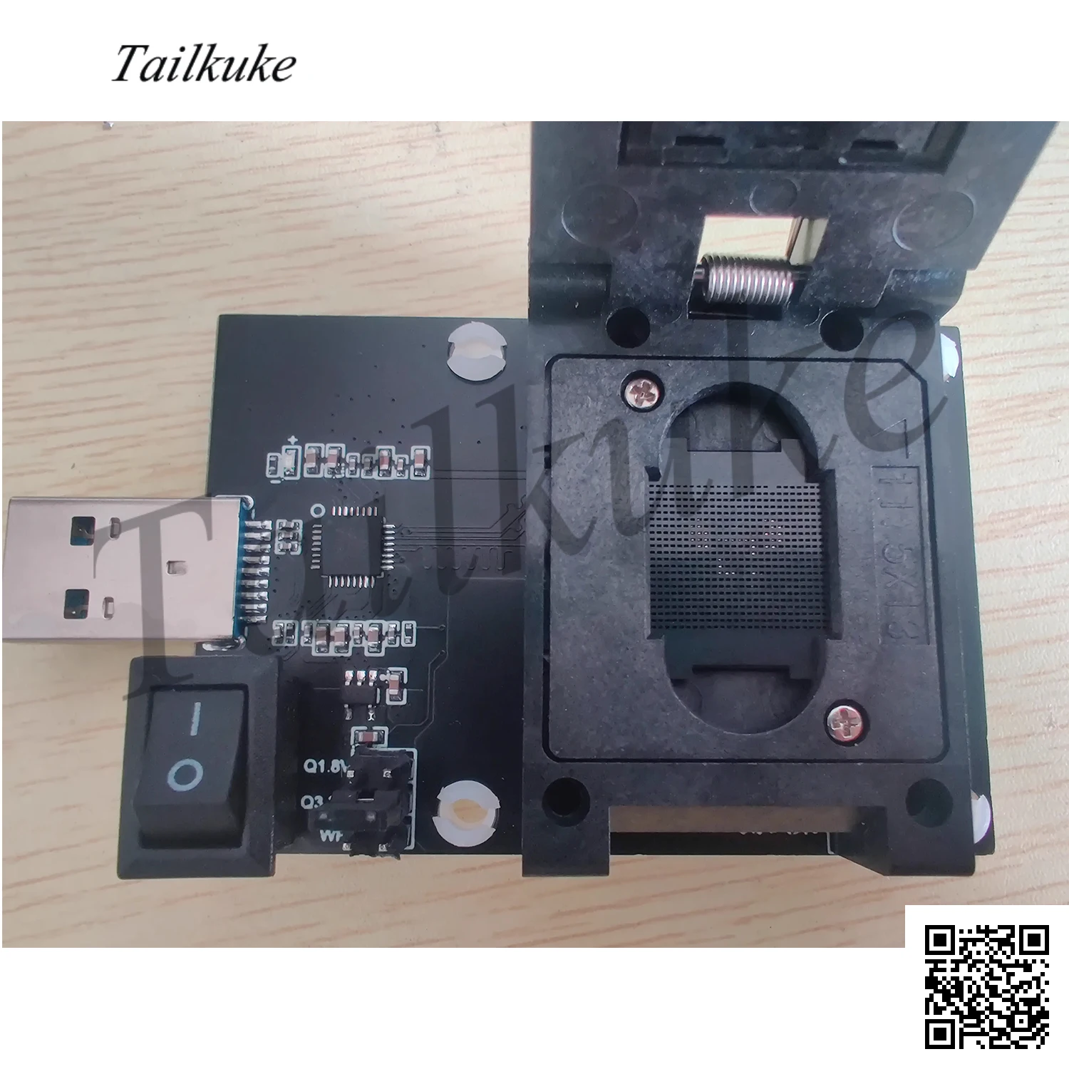 Imagem -04 - Test Stand u Disk para Celular Flat Font Library Fixture Data Recovery Emmc153