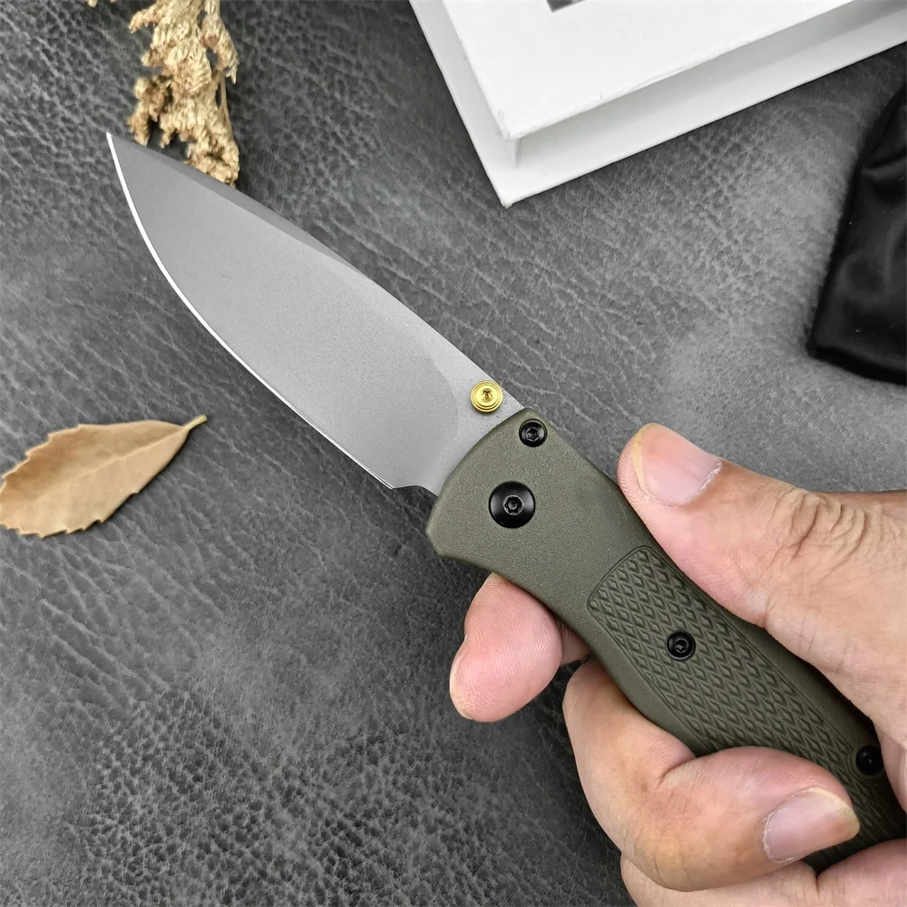 Camping BM 535 Bugout Folding Pocket Knife 440C Blade Nylon Glass Fiber Handle Hunting Tactical Knives Survival EDC Tool Gifts