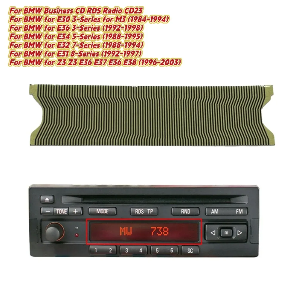 Pixel Repair Ribbon Cable For BMW Business CD RDS Radio CD23 FOR 3-Series M 3 E30 E36 FOR 5-Series E34 FOR 7-Series E32