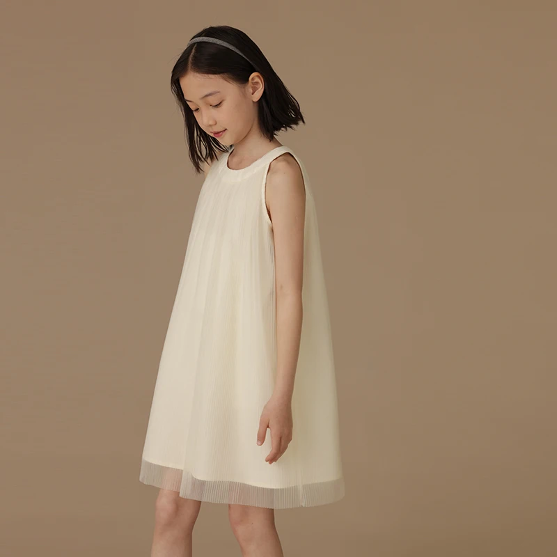 

Female Child Clothes White Girls Dresses Children's Summer Dress School Sundress Clothes Vest Dress Cool Gauze Skirt Princess