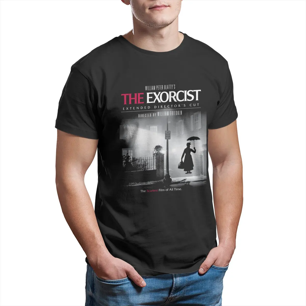 

Mary Poppins in The Exorcist Unisex T-Shirt for Men 100% Cotton Vintage Tee Shirt printed Clothes Summer