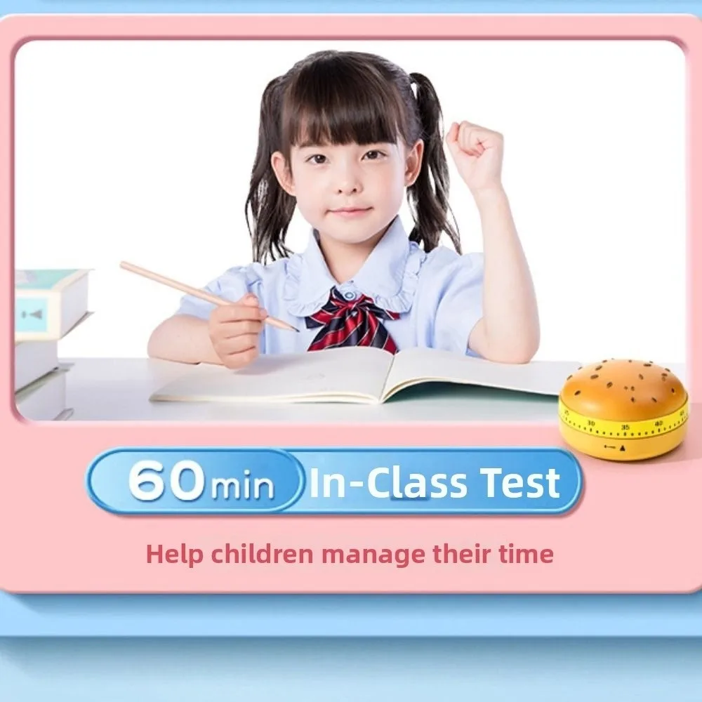 60 Minutes Countdown Alarm Clock Cartoon Banana Children Study Timer Self Discipline Battery Free Kitchen Cooking Timer