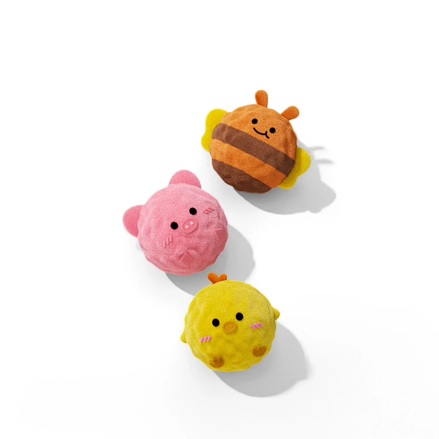 2/3pcs Pet Cat and Small Dogs Interactive Bouncing Sound Toy Ball Teething Interactive Toy