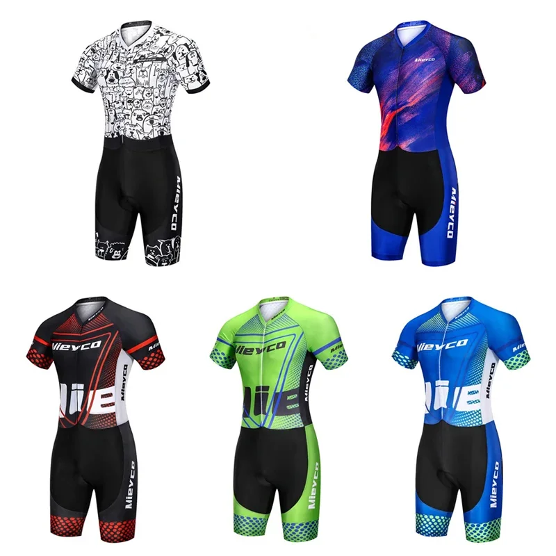 Men's Cycling Triathlon Suit - Short Sleeve Road Bike Skinsuit