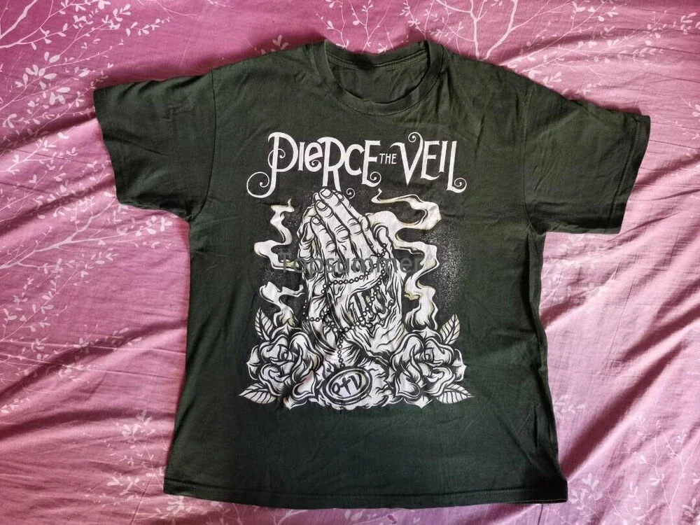 Homens Pierce The Veil Band Camisa, Moda Gráfica, Todos os Tamanhos, Ptt2571