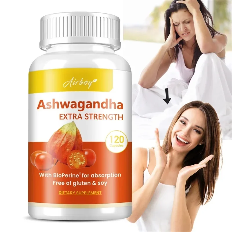 

Ashwagandha Extra Strength - Support Stress Improve Sleep Brain Health Muscle and Strength Boost Immunity