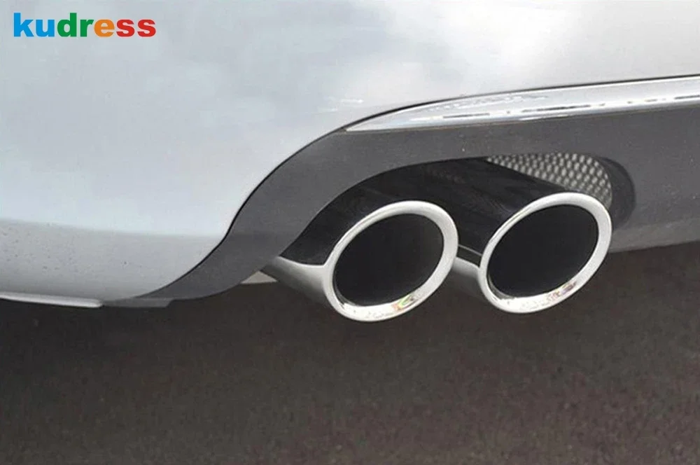 

Для Volkswagen VW Tiguan 2009-2011 2012 2013 2014 2015 стальной автомобильный задний выхлопной глушитель наконечник наконечника трубы глушитель накладки