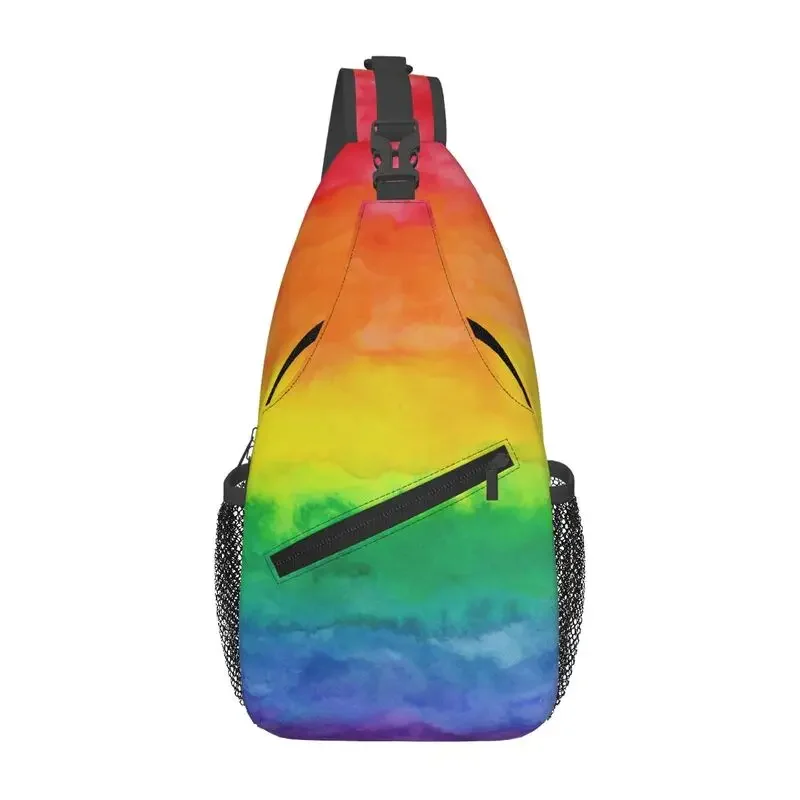 

Custom Pride Gay LGBT Rainbow Flag Sling Bags for Traveling Men Chest Crossbody Backpack Shoulder Daypack