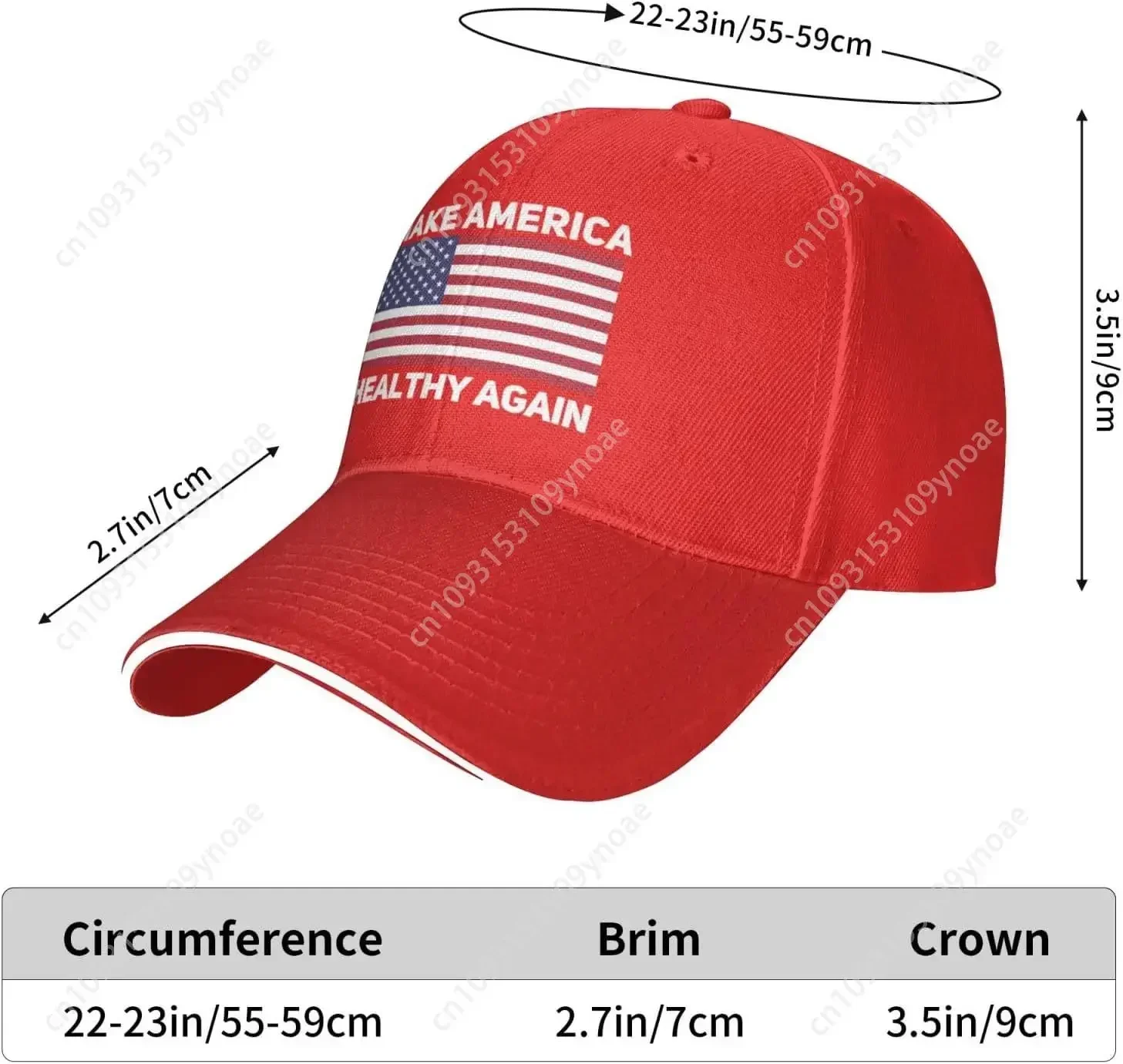Make America Healthy Again Hat Trucker Cap for Men Wemen USA Flag Caps Black Outdoor Casual Party Headwear Cap