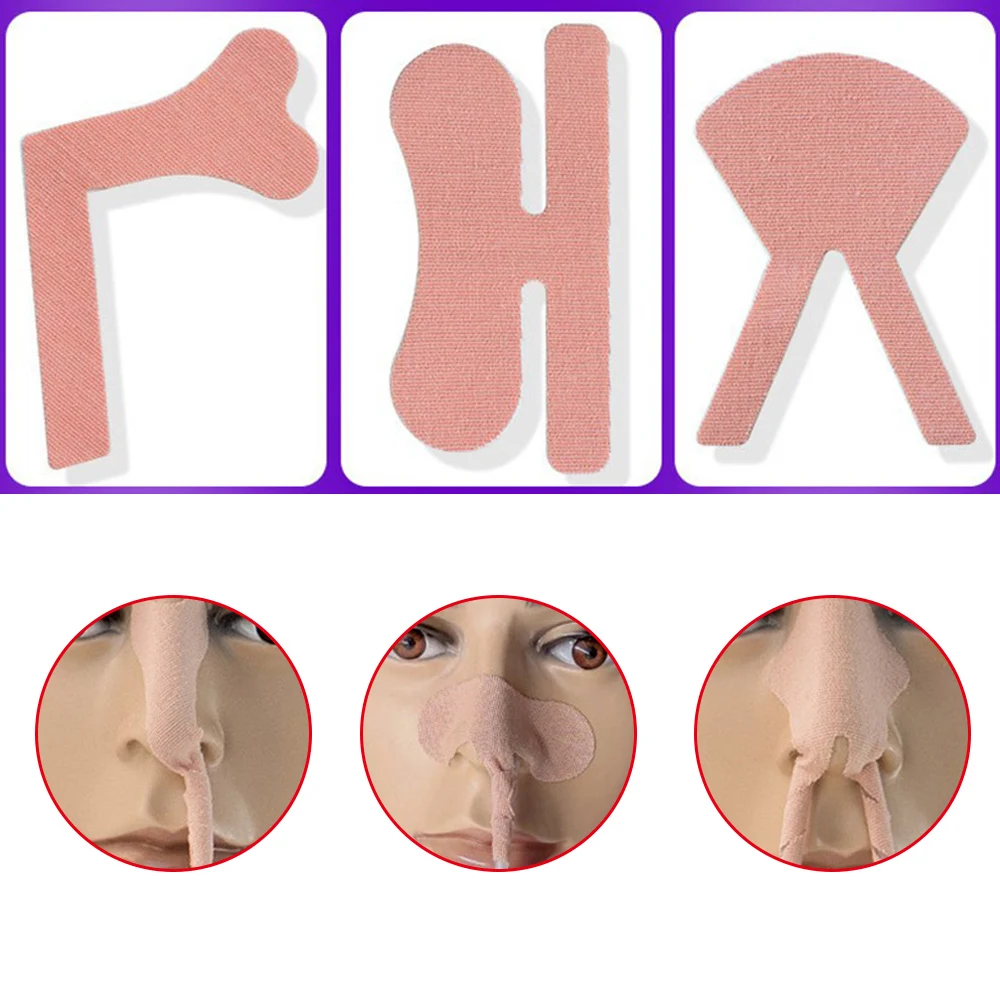 10-50pcs Nasal Feeding Tube Adhesive Tape Sticker Bandages Nasal Catheter Fixing Decal for Comatose Postoperative Patient