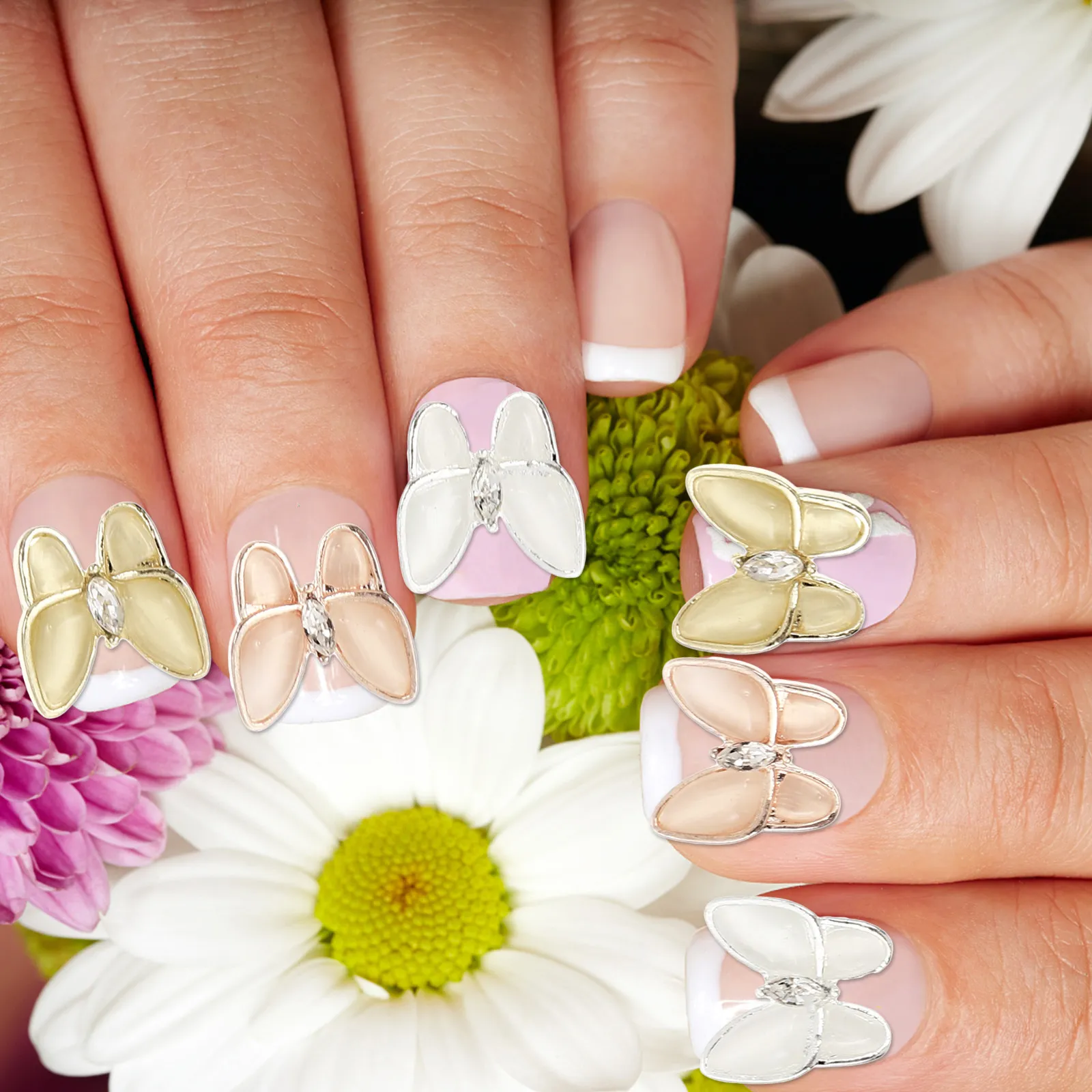 1Set Butterfly Zircon Nail Stu - Phone Cases Europe recension och pris