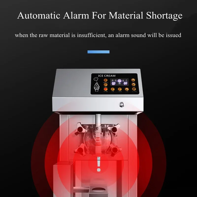Ice Cream Machine Yogurt Maker  Fridge To Make Ice Cream Commercial Stainless Steel Smart Ice Cream Machine