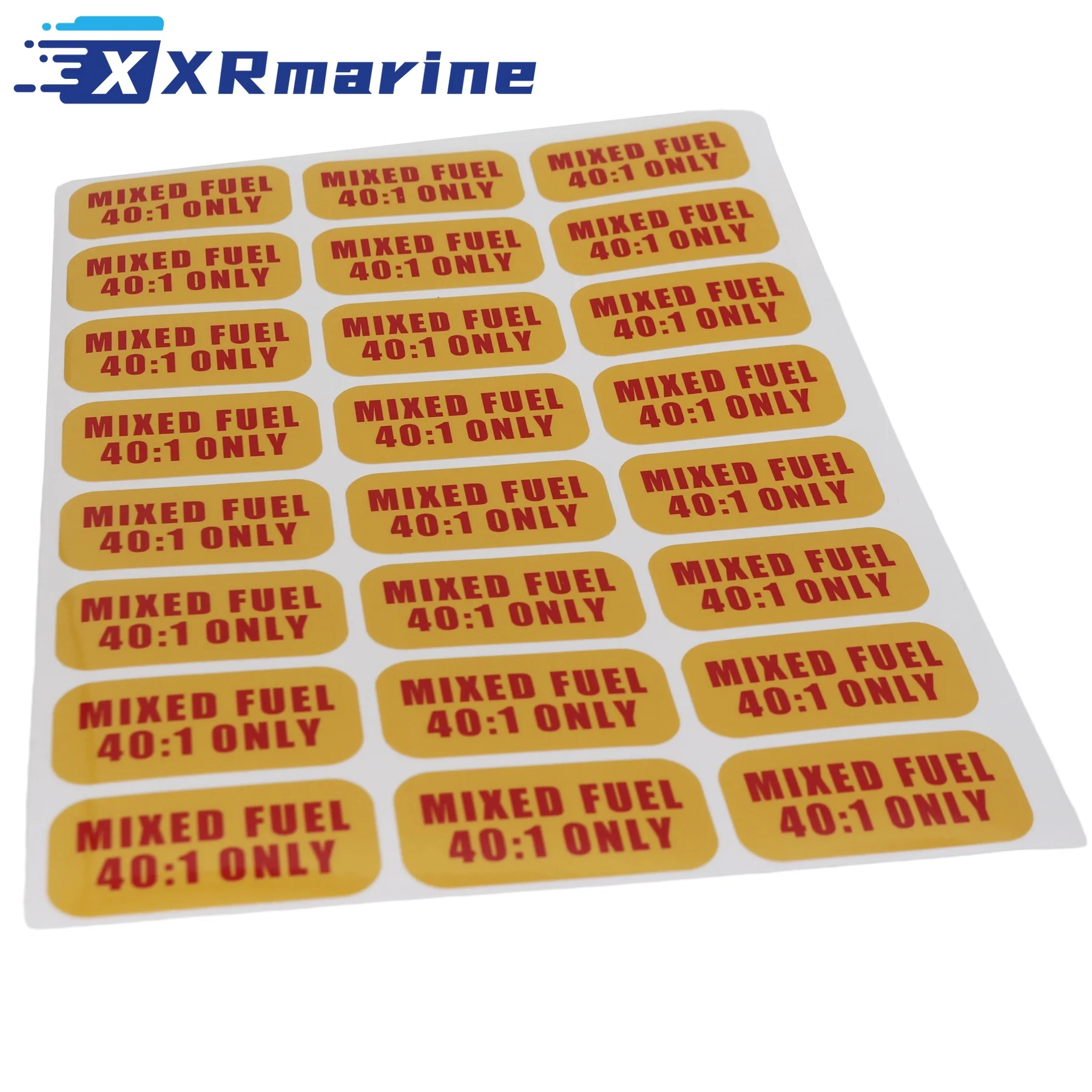 24x Mixed Fuel 40:1 Only Sticker 1'' x 2'' for 2-Cycle Engine Gasoline Oil Ratio