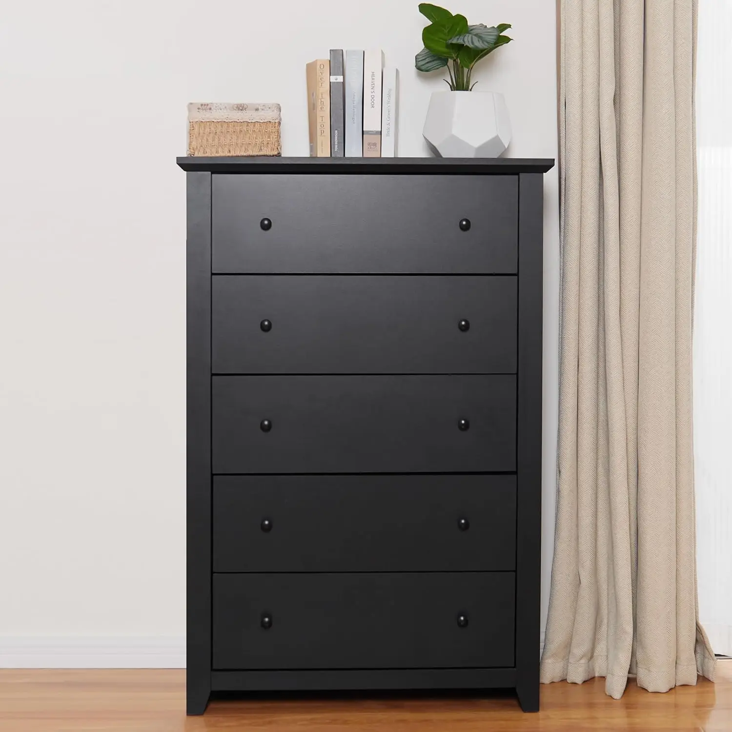 Tall Nightstand with 5 Drawers - 31.2