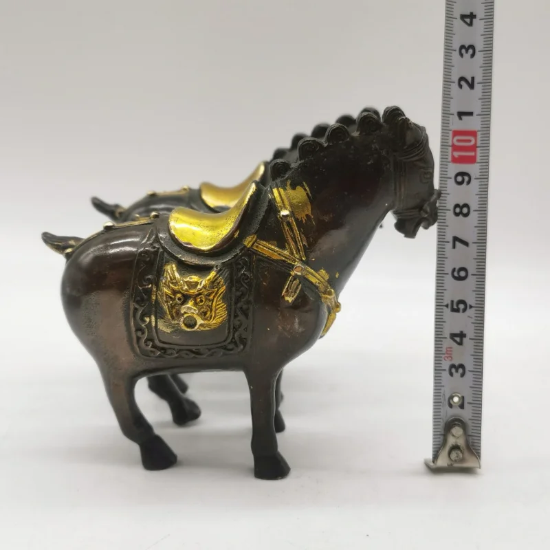 Antique Old Goods Copper Gold Yuan BMW Brass Amass Fortunes Win Instant Success Ingot Wealth and Luck Auspicious Beast KIRIN