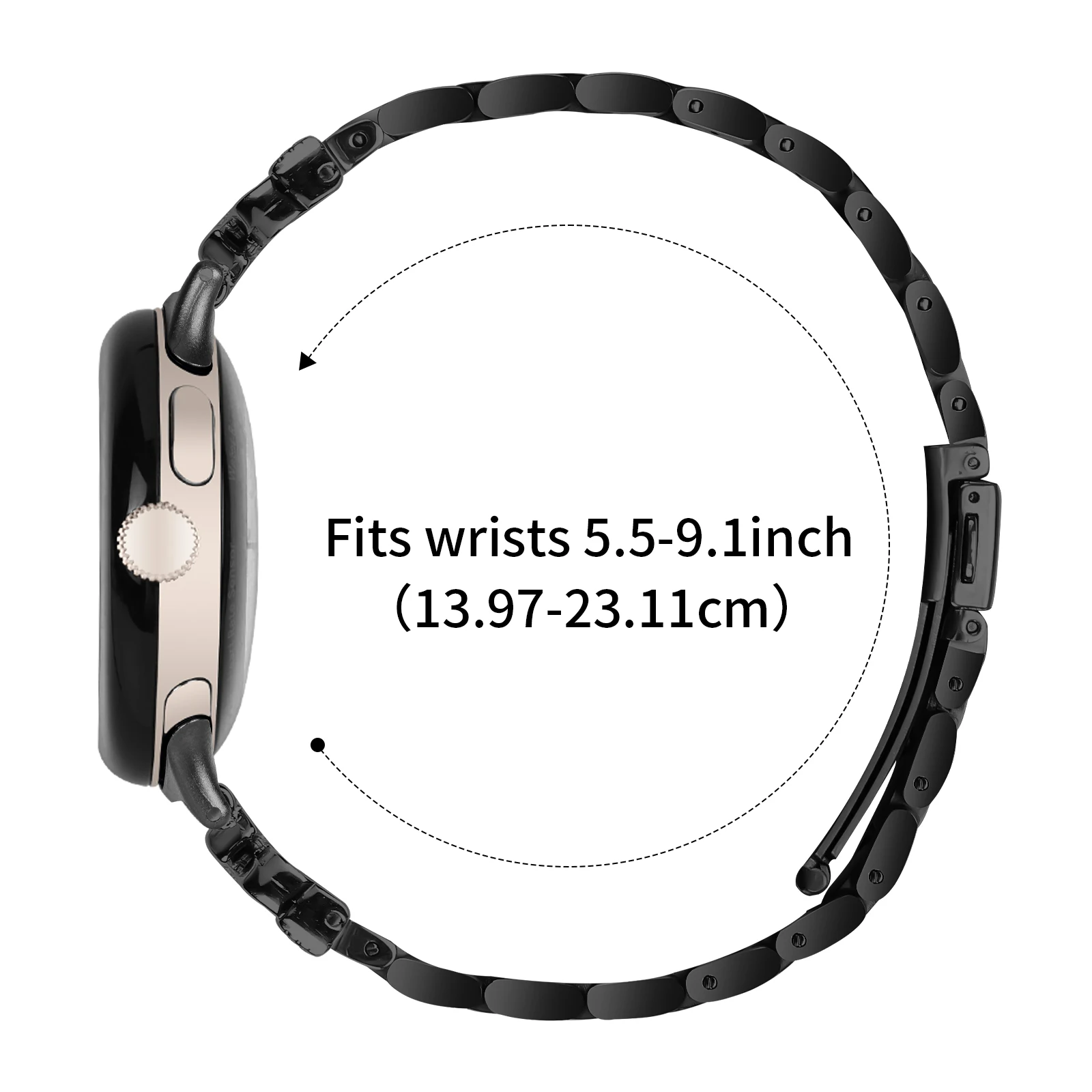 حزام من الفولاذ المقاوم للصدأ لساعة Google Pixel Watch 2 Smartwatch سوار معدني بديل لسوار معصم Google Pixel Watch3 41 ملم