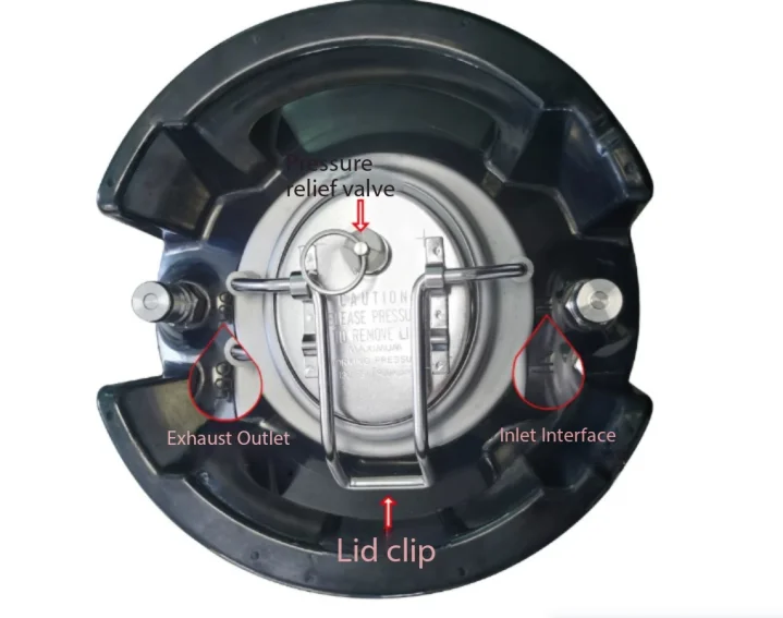Bucket  Ball Lock Type 1.75 Gal Beer Keg Rubber Handle Barrel Stainless Steel Homebrew Growler Leak Proof Top Lid Beer