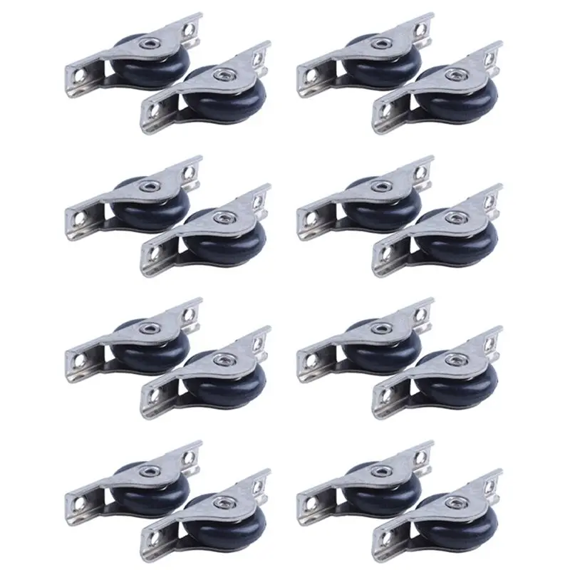 BHBD-16 Pcs Nylon Single Axle Sliding Door Roller Window Sash Pulley Wheel